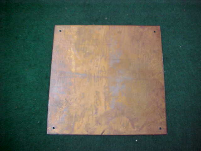 US Pipe Organ Console Plaque